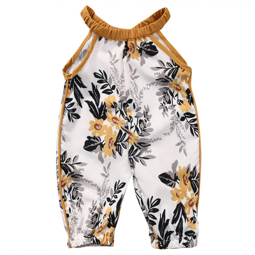 Floral Sleeveless Jumpsuit for baby girls