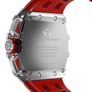 TSAR BOMBA 50M Waterproof Stainless Steel Wristwatch Sport Chronograph