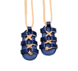 PU Leather Lace-up Gladiator Sandals for Baby Girls