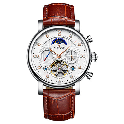 Moon Phase Automatic Skeleton Watch for Men